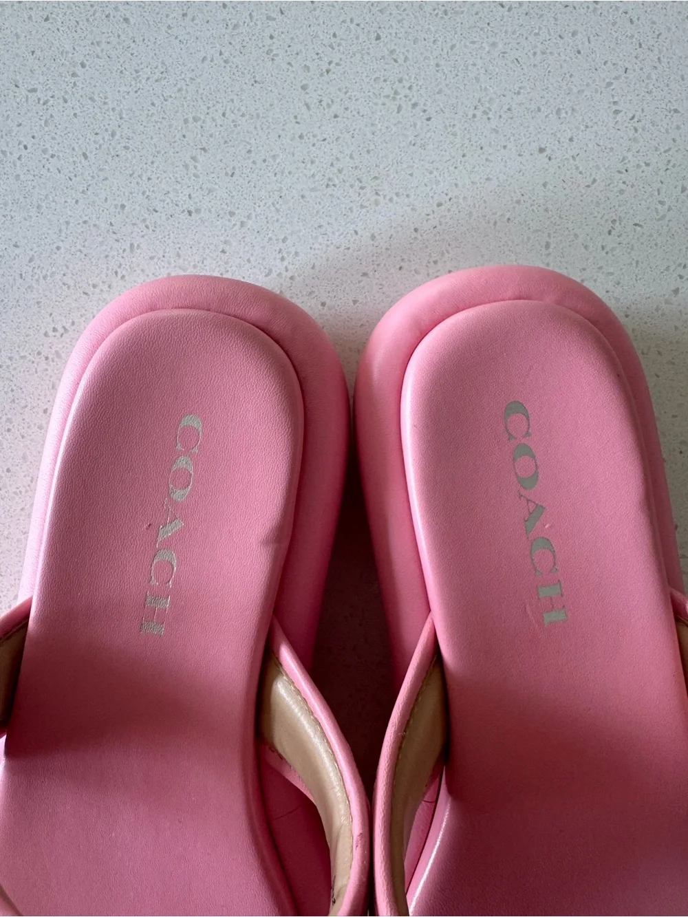 Coach Pink Platform Sandals | Padded Slides Size 7.5